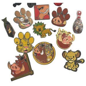 Disney Lion King Trading Pin Simba Scar Timon Pumbaa Lapel Pin Brooch Badge Gift